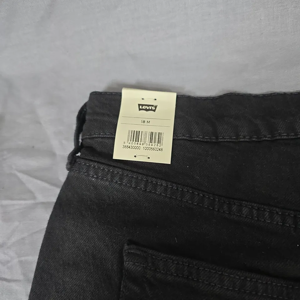 LEVI'S BABY JEANS – BLACK DENIM, 18M