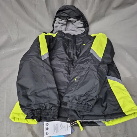 MOUNTAIN WAREHOUSE RAPTOR KIDS SNOW JACKET IN JET BLACK SIZE 13YRS