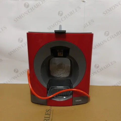 KRUPS NESCAF DOLCE GUSTO OBLO MANUAL COFFEE MACHINE RED
