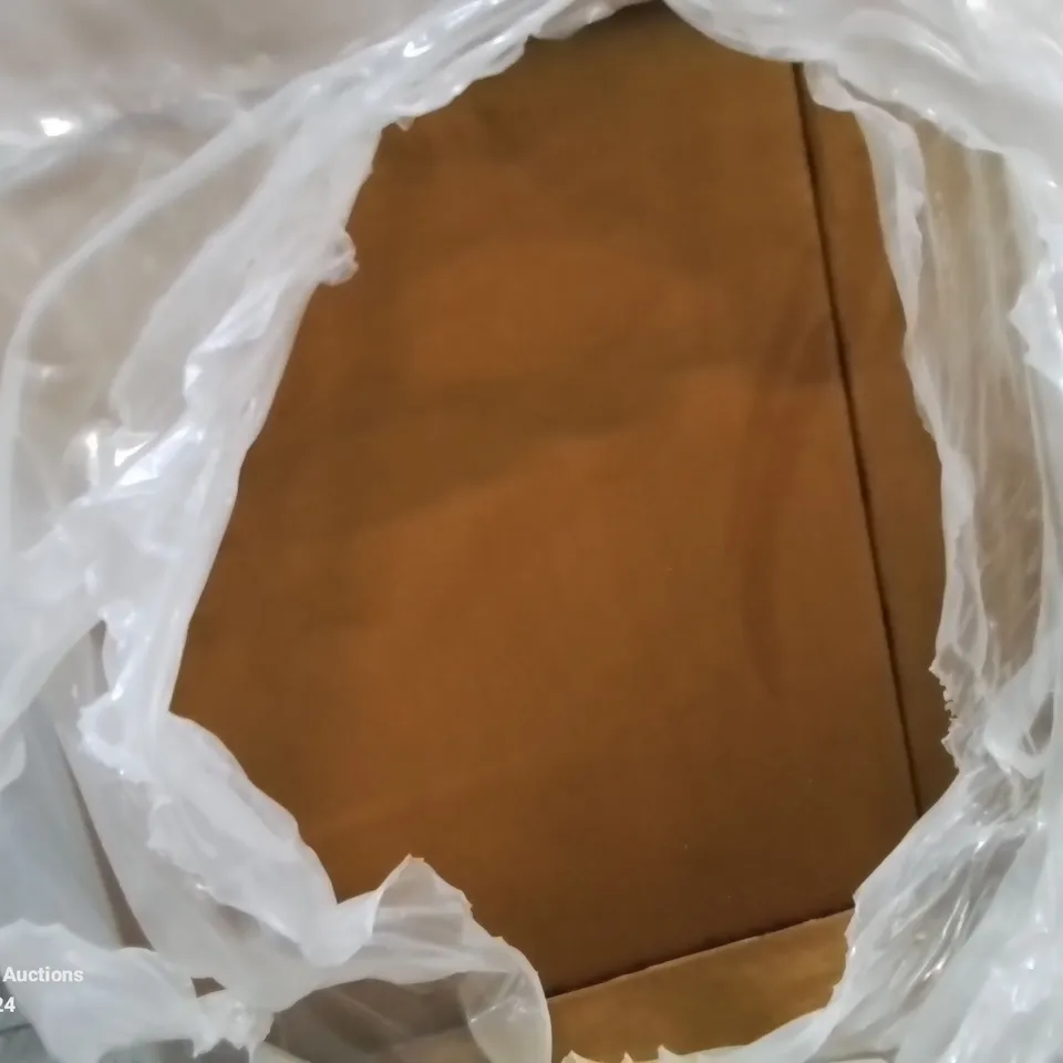 QUALITY BAGGED KINGSIZE DIVAN BED BASE IN BURNT ORANGE