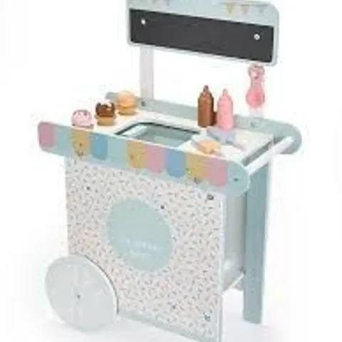 PUSH ALONG WOODEN ICE CREAM CART - COLLECTION ONLY