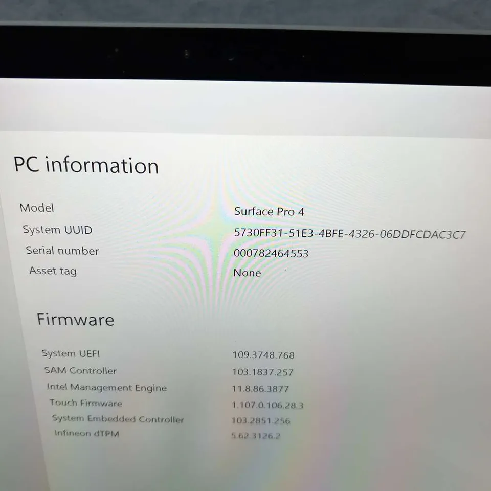 MICROSOFT SURFACE PRO 4 128GB