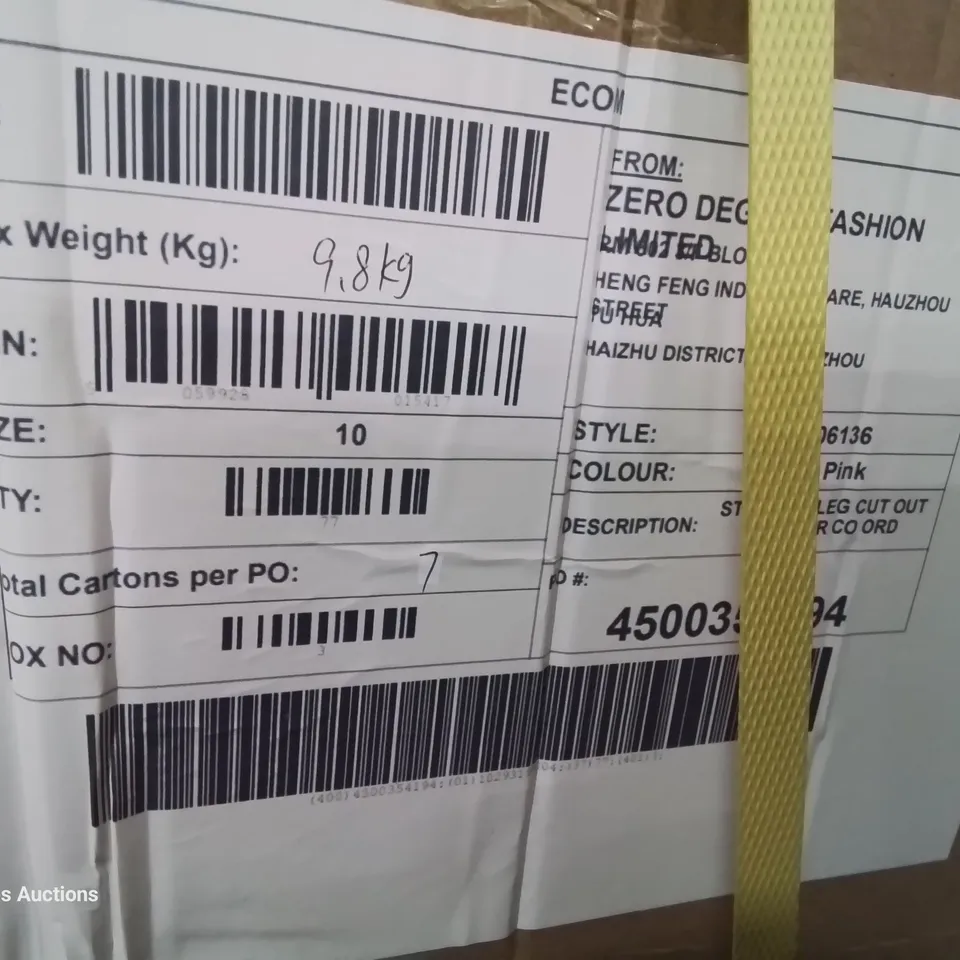 CASE OF MISSGUIDED HOT PINK STRAIGHT LEG CUT OUT TROUSERS COORD SIZE 10