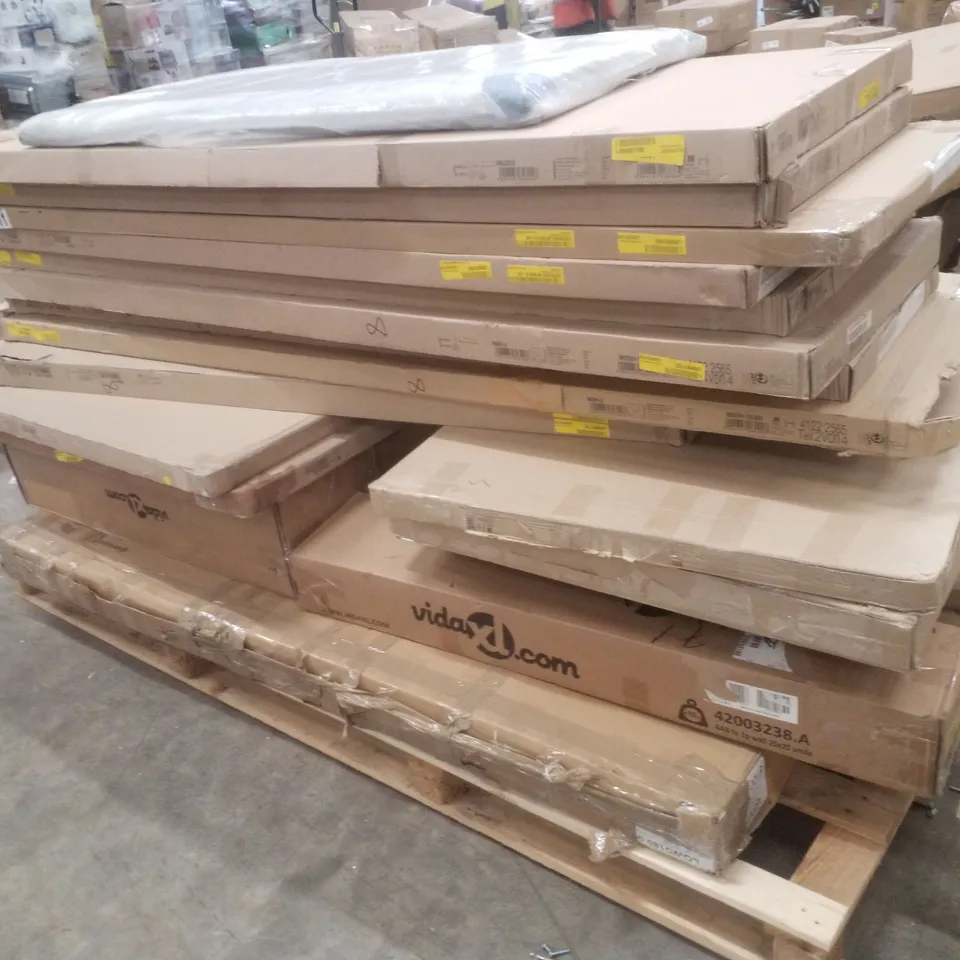 PALLET CONTAINING ASSORTED FLATPACK FURNITURE PARTS