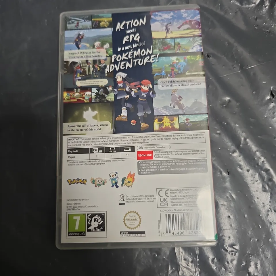 NINTENDO SWITCH POKEMON LEGENDS ARCEUS