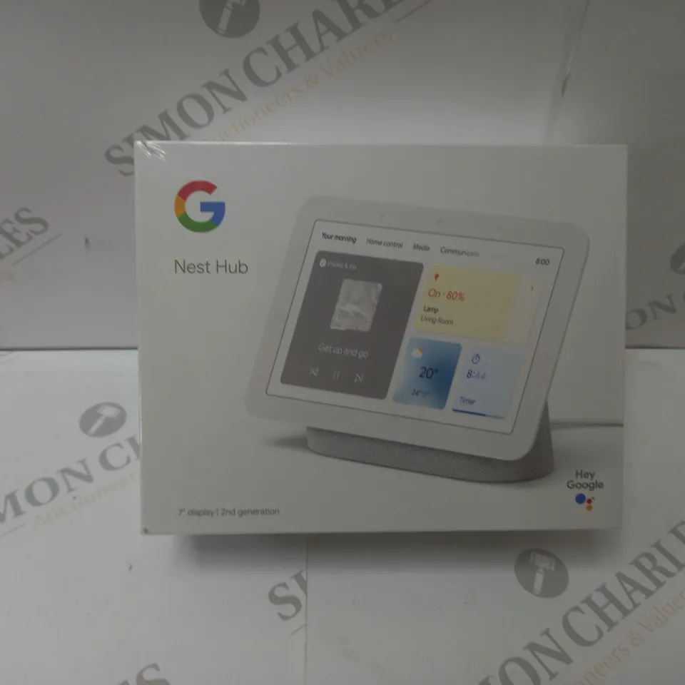 BRAND NEW BOXED GOOGLE NEST HUB 2ND GEN SMART SPEAKER WITH SCREEN - CHALK 