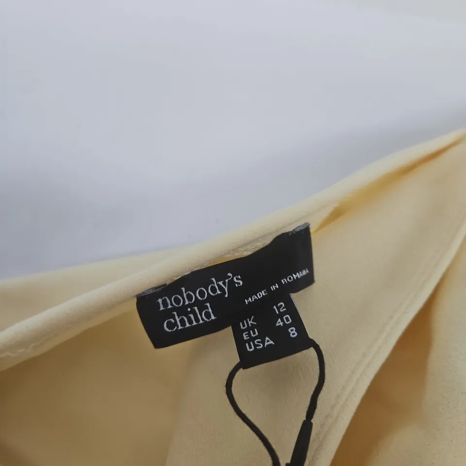 NOBODY'S CHILD YELLOW DRESS – UK 12 (EU 40, USA 8)