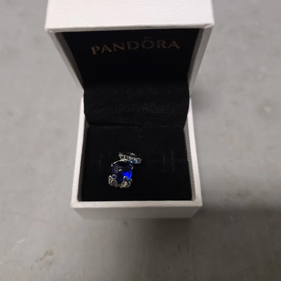 BOXED PANDORA DANGLE BLUE BALL CHARM 