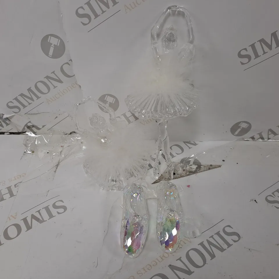 BALLERINA TREE DECORATIONS SET OF 3 RRP £13.99
