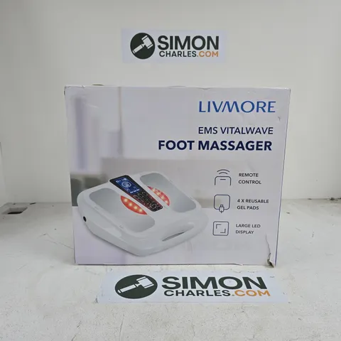 LIVMORE EMS VITALWAVE FOOT MASSAGER BOXED