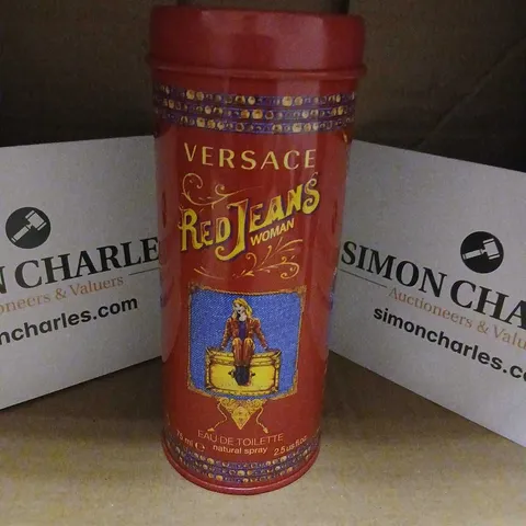 BOXED VERSACE RED JEANS WOMAN EAU DE TOILETTE 75ML