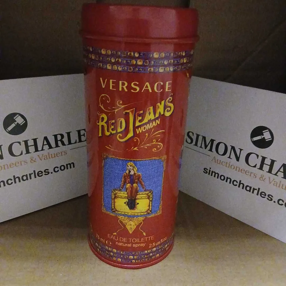 BOXED VERSACE RED JEANS WOMAN EAU DE TOILETTE 75ML