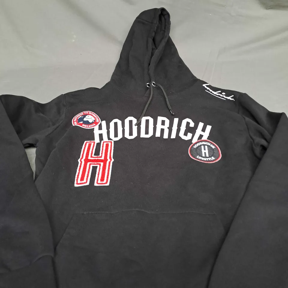 HOODRICH BLACK PULL OVER HOODIE - MEDIUM