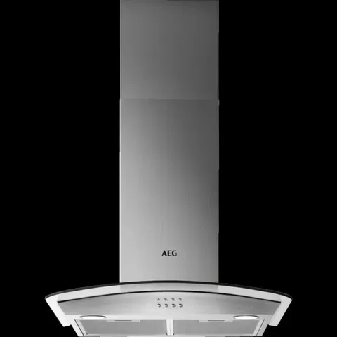 AEG BUILT-IN 60CM CURVED GLASS HOOD DTB3653M STAINLESS STEEL