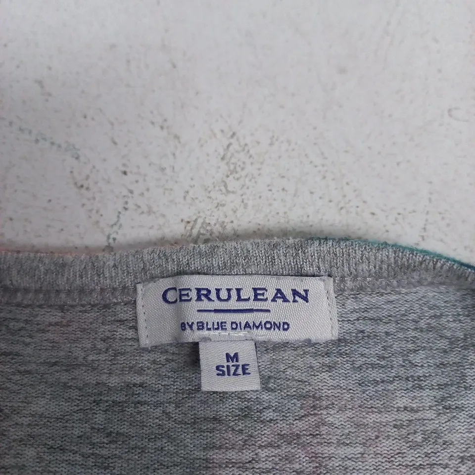 CERULEAN BY BLUE DIAMOND FLORAL TOP - SIZE M