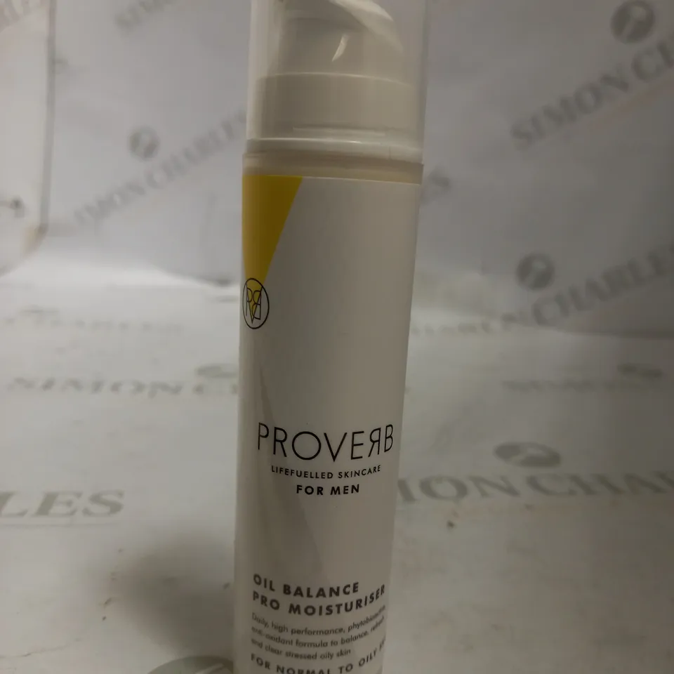 PROVERB LIFE FUELLED SKINCARE FOR MEN OIL BALANCE PRO MOISTURISER