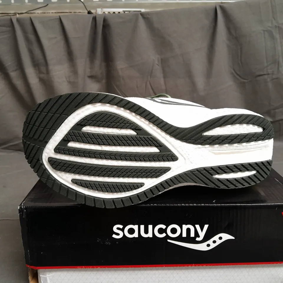 BOXED PAIR OF SAUCONY TRIUMPH 21 TRAINERS SIZE UK 8.5