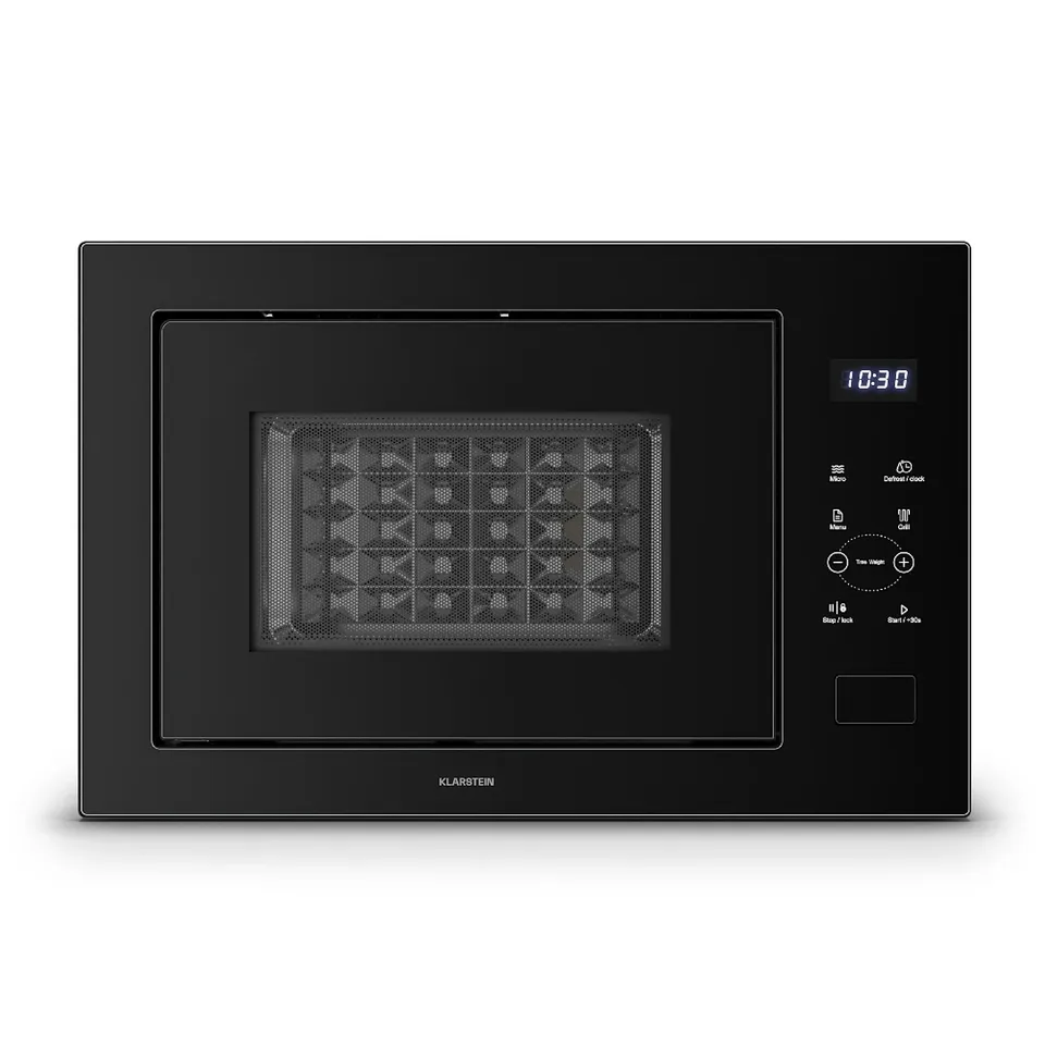 BOXED KLARSTEIN VELAIRE 850W 38.5CM BUILT-IN MICROWAVE WITH GRILL BLACK