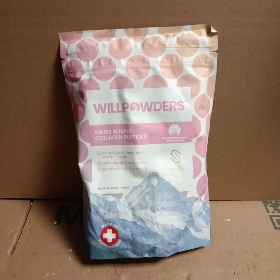 WILLPOWDERS SWISS BOVINE COLLAGEN PEPTIDES 400G