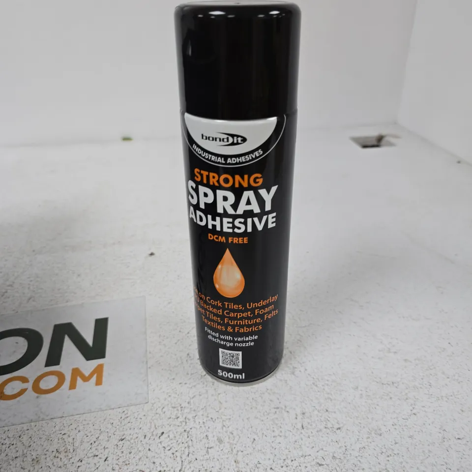 TOTE OF APPROXIMATELY 12 BOND IT STRONG SPRAY ADHESIVE 