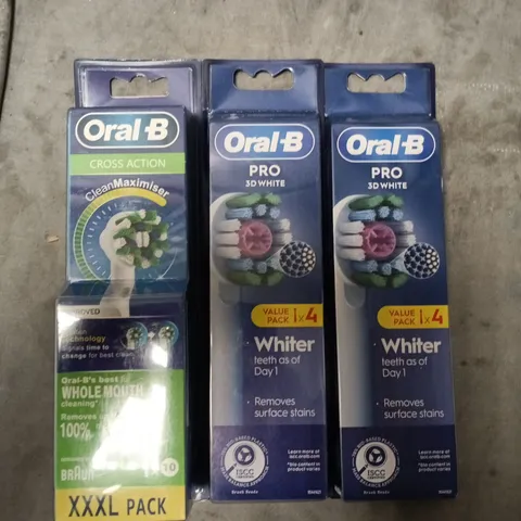 LOT OF 3 ORAL-B ELECTRIC TOOTHBRUSH PACKS