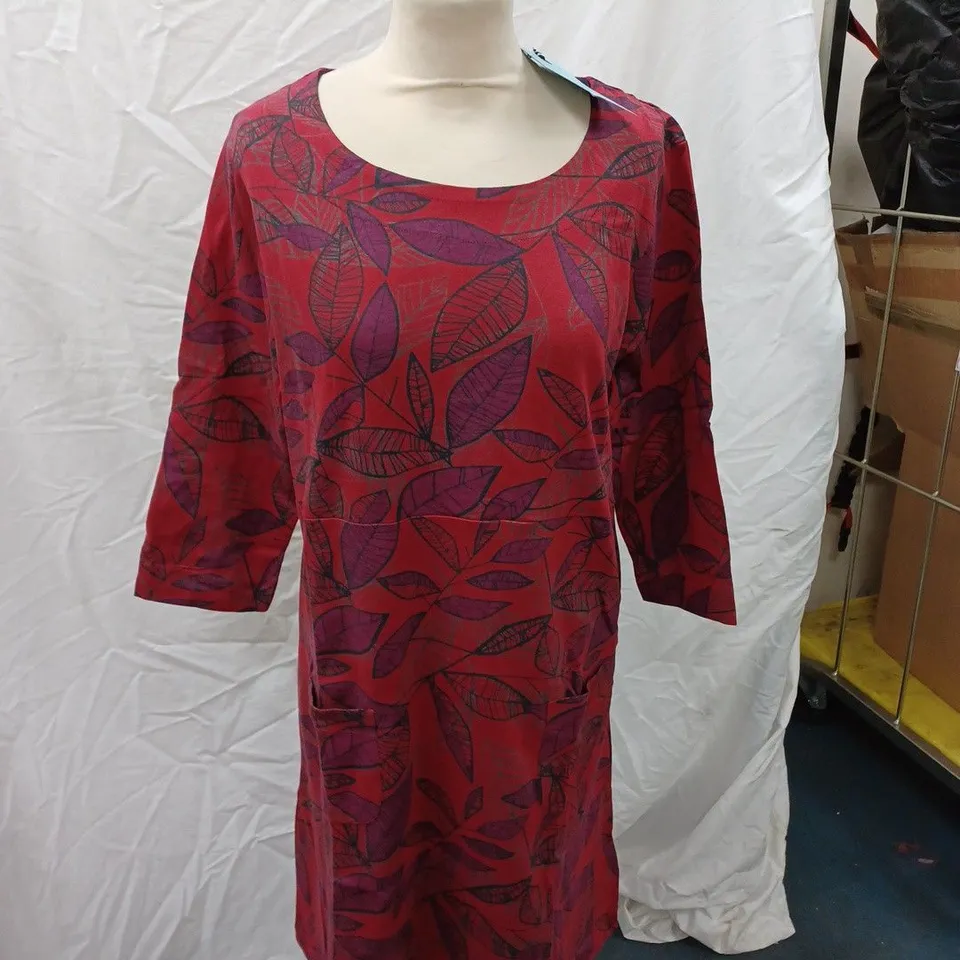 WEIRD FISH STARSHINE ORGANIC PRINTED JERSEY DRESS SIZE 16