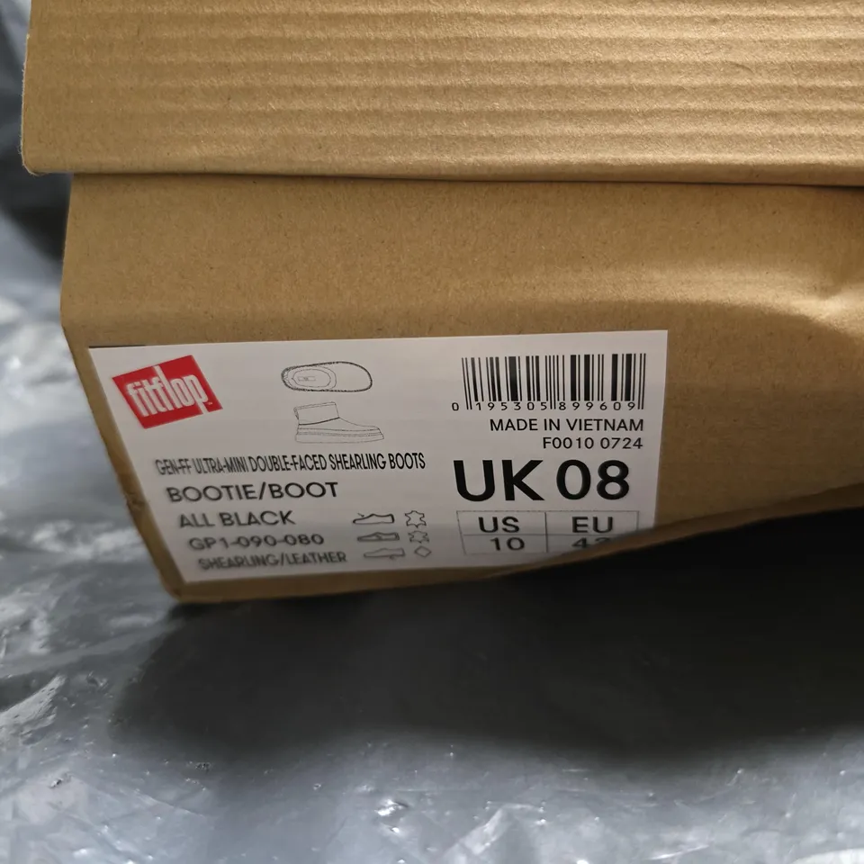 FITFLOP BOOTIE/BOOT – ALL BLACK, UK8