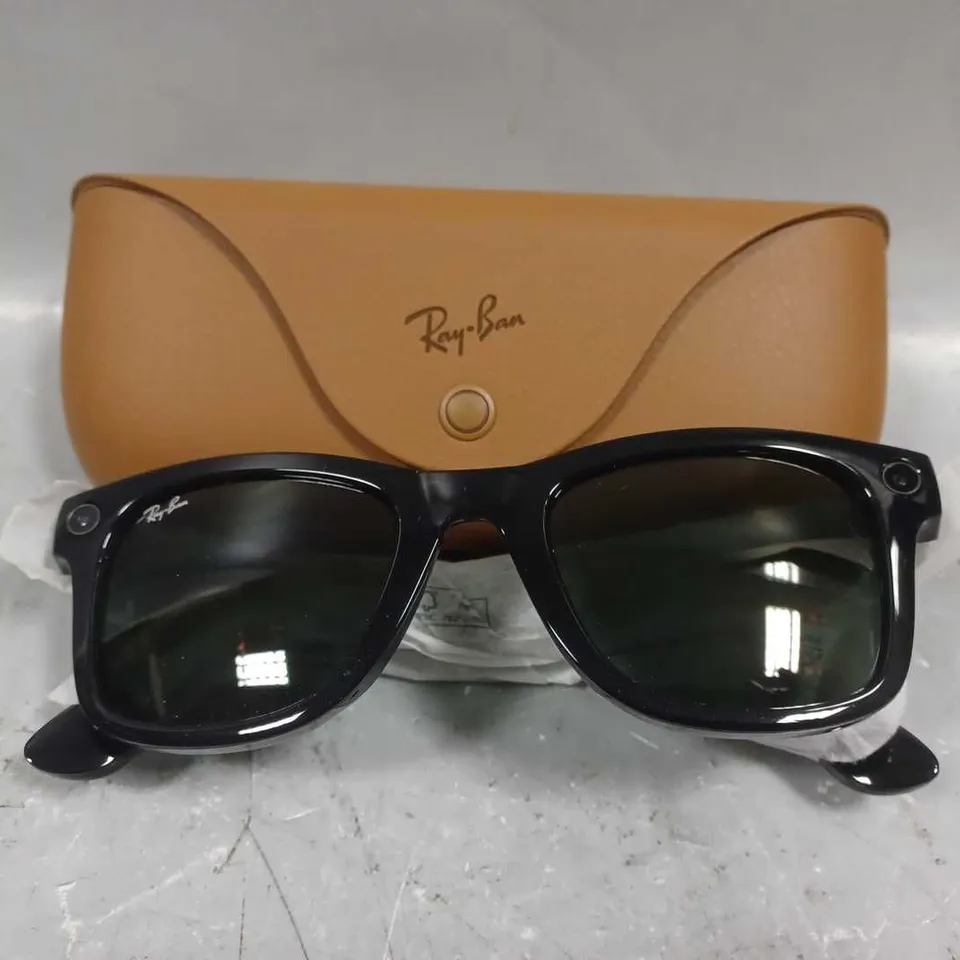 RAYBAN META WAYFARER RW4006 SUNGLASSES BLACK 