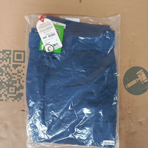 BAGGED SOULCAL & CO SOUL WASHED SHORTS IN NAVY SIZE LARGE