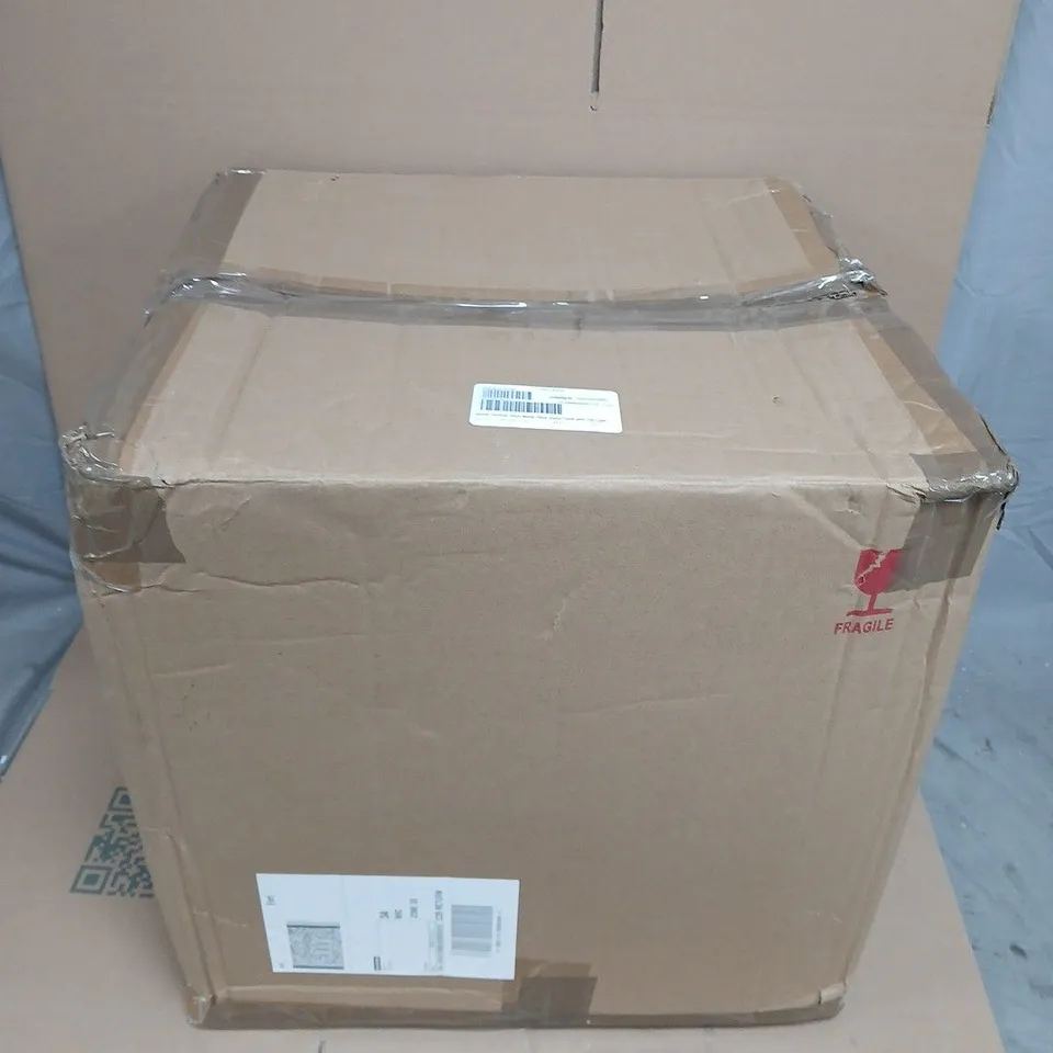 ABODE OUTDOOR SHORT METAL PLANT STAND TABLE WITH ORB LIGHT 