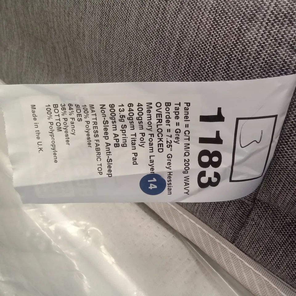 QUALITY 3FT SINGLE MATTRESS 