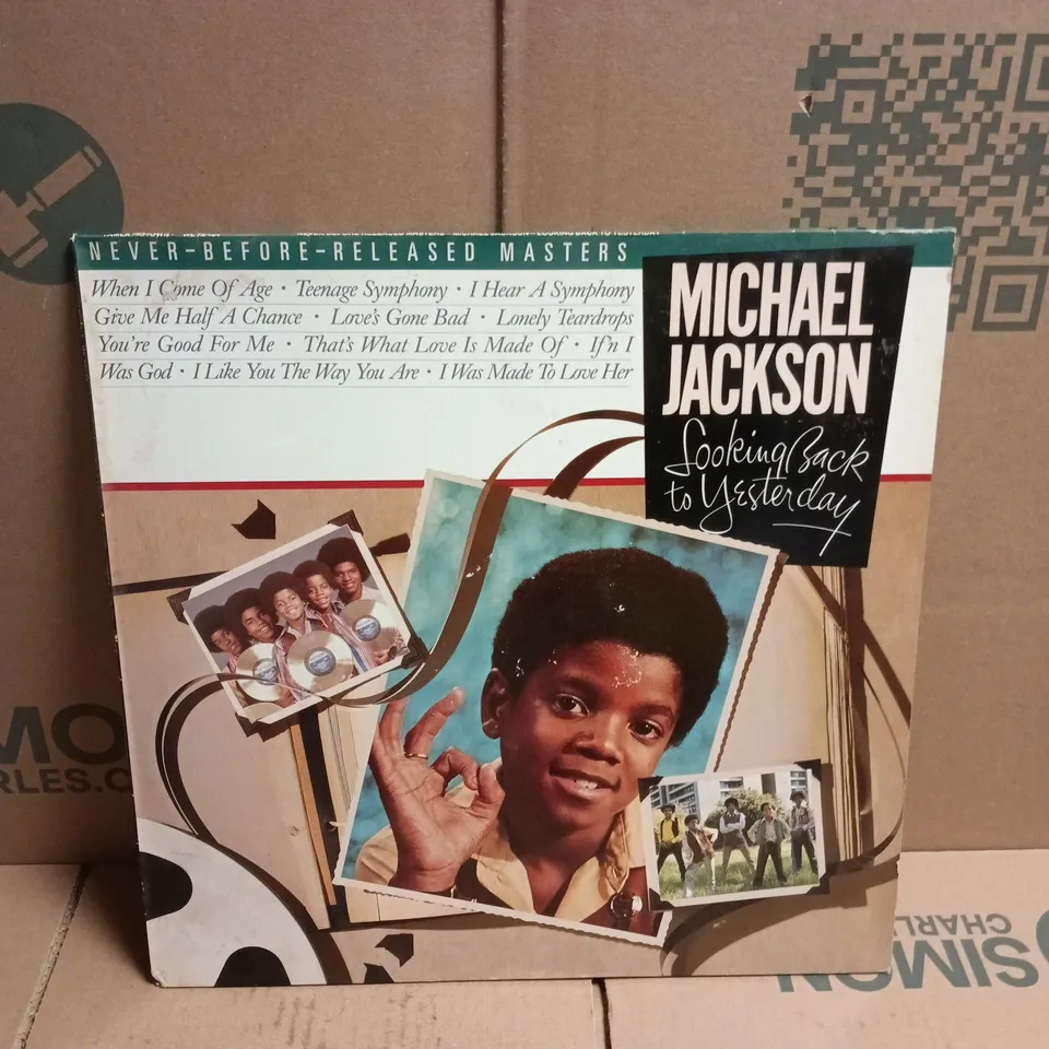 MICHAEL JACKSON LOOKING BACK TO YESTERDAY VINYL
