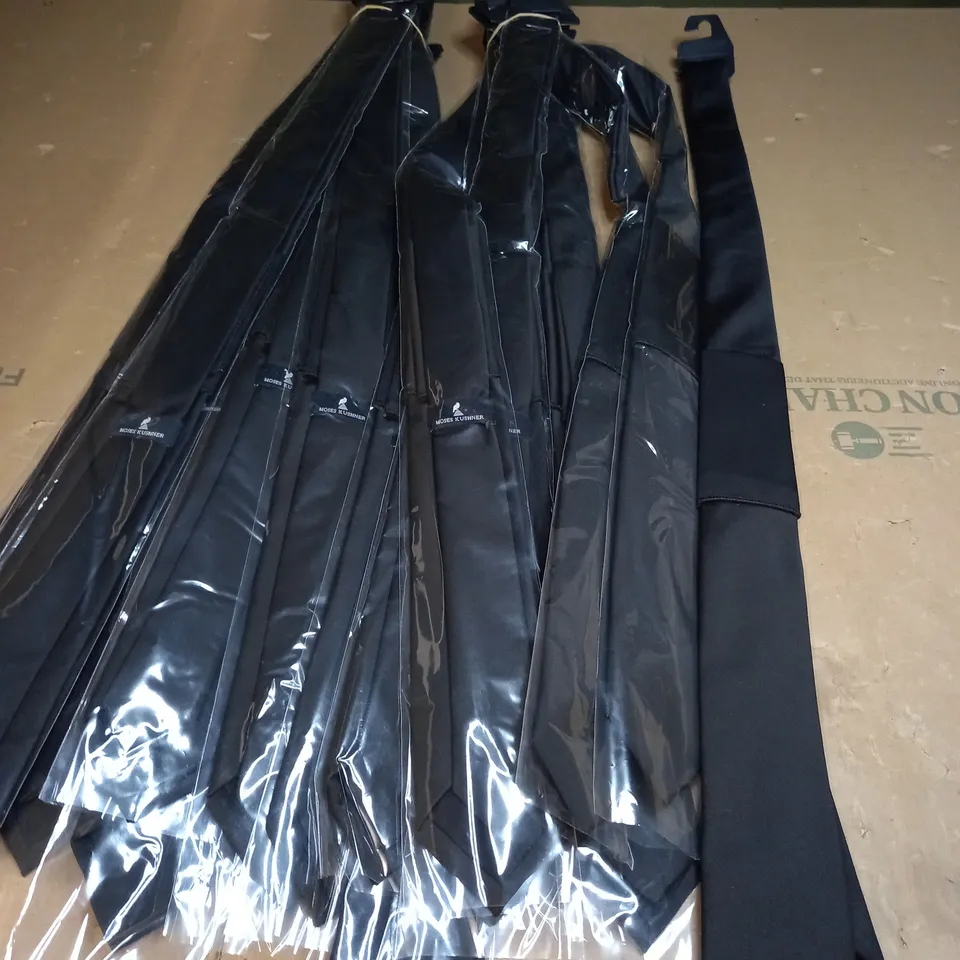 MOSES KUSHNER LOT OF 20 SLIM FIT BLACK TIES