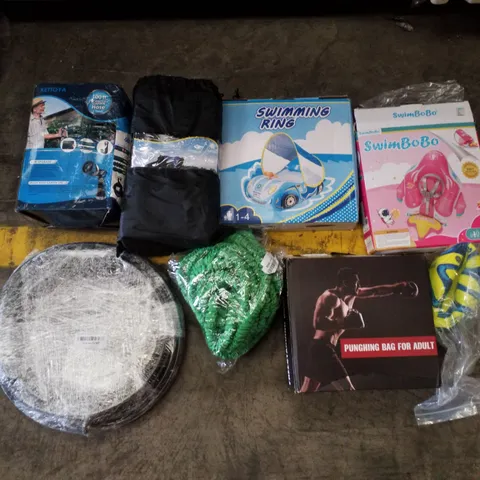 PALLET CONTAINING ASSORTED GARDEN HOSES & INFLATABLES