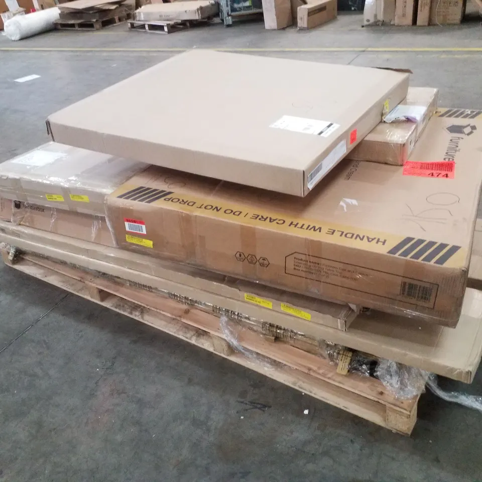 PALLET CONTAINING ASSORTED FLATPACK FURNITURE PARTS