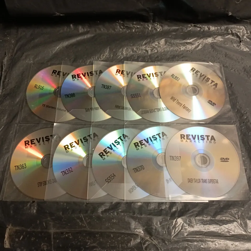 APPROXIMATELY 30 ASSORTED NSFW ADULT DVD FILMS