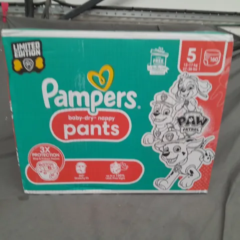 BOXED PAMPERS - BABY DRY NAPPY PANTS - SIZE 5 - X160