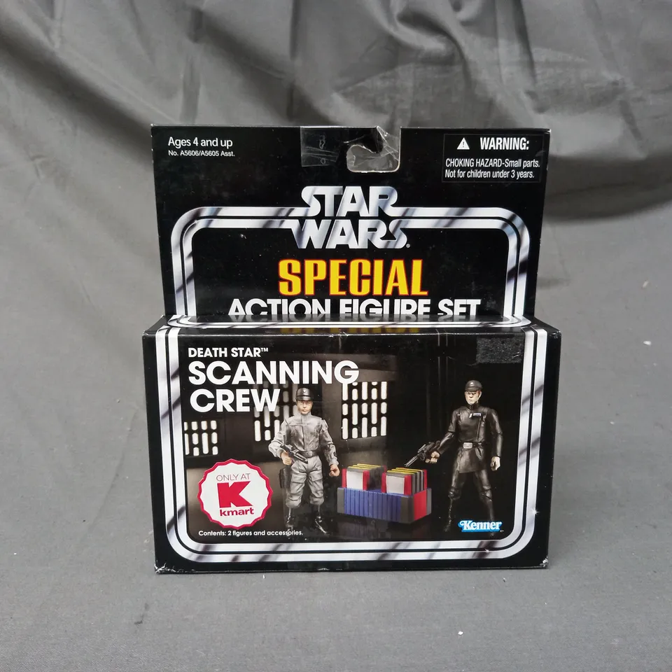 BOXED KENNER STAR WARS SPECIAL COLLECTIBLE ACTION FIGURE SET - DEATH STAR SCANNING CREW