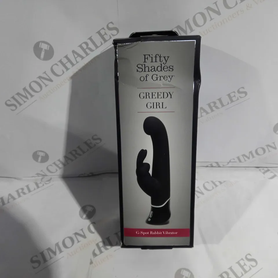 BOXED AND SEALED FIFTY SHADES OF GREY GREEDY GIRL G-SPOT RABBIT VIBRATOR