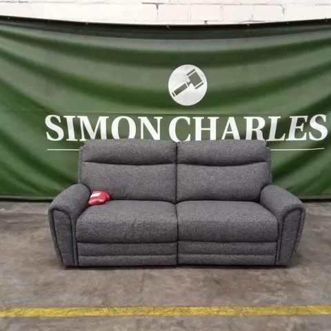 QUALITY DESIGNER ITALIAN MADE ANZOLA 3 SEATER POWER RECLINER FABRIC SOFA