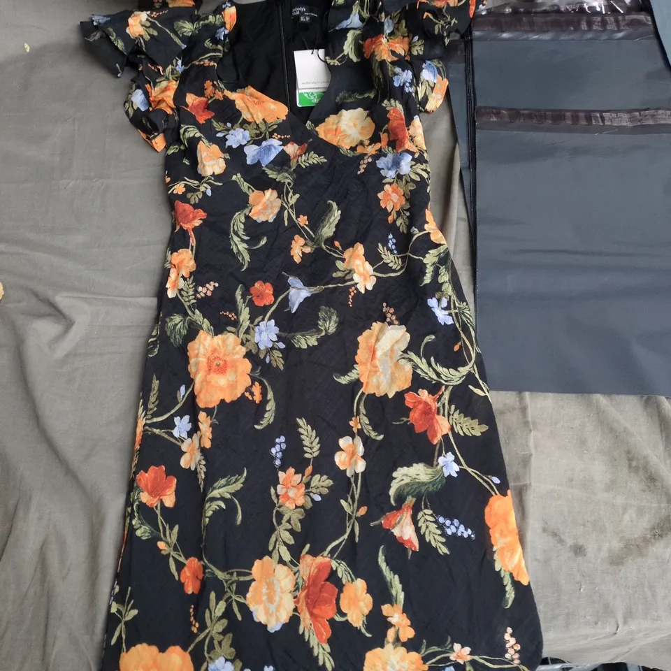 NOBODY'S CHILD FLORAL PRINT DRESS – UK 6 (EU 34, USA 2)