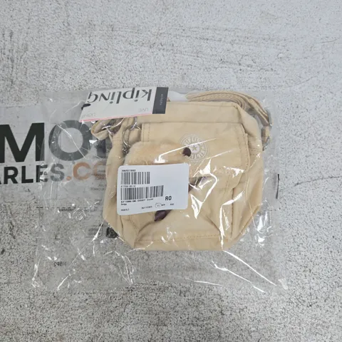 BAGGED KIPLING SMALL CROSSBODY BAG BEIGE