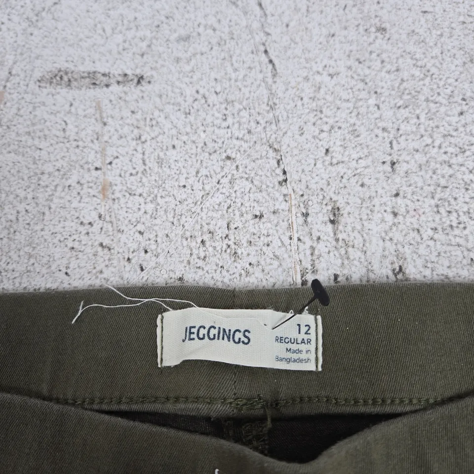 M&S JEGGINGS – HUNTER GREEN, UK 12, REGULAR LENGTH