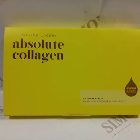 MAXINE LACEBY ABSOLUTE COLLAGEN ORIGINAL LEMON FLAVOUR MARINE COLLAGEN ORAL SUPPLEMENT 140ML