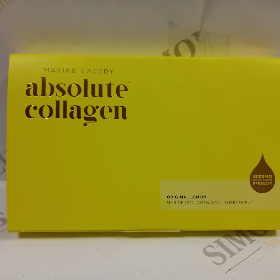 MAXINE LACEBY ABSOLUTE COLLAGEN ORIGINAL LEMON FLAVOUR MARINE COLLAGEN ORAL SUPPLEMENT 140ML	
