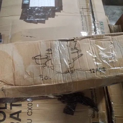 BOXED STAINLESS STEEL COOKING SET 12PCS