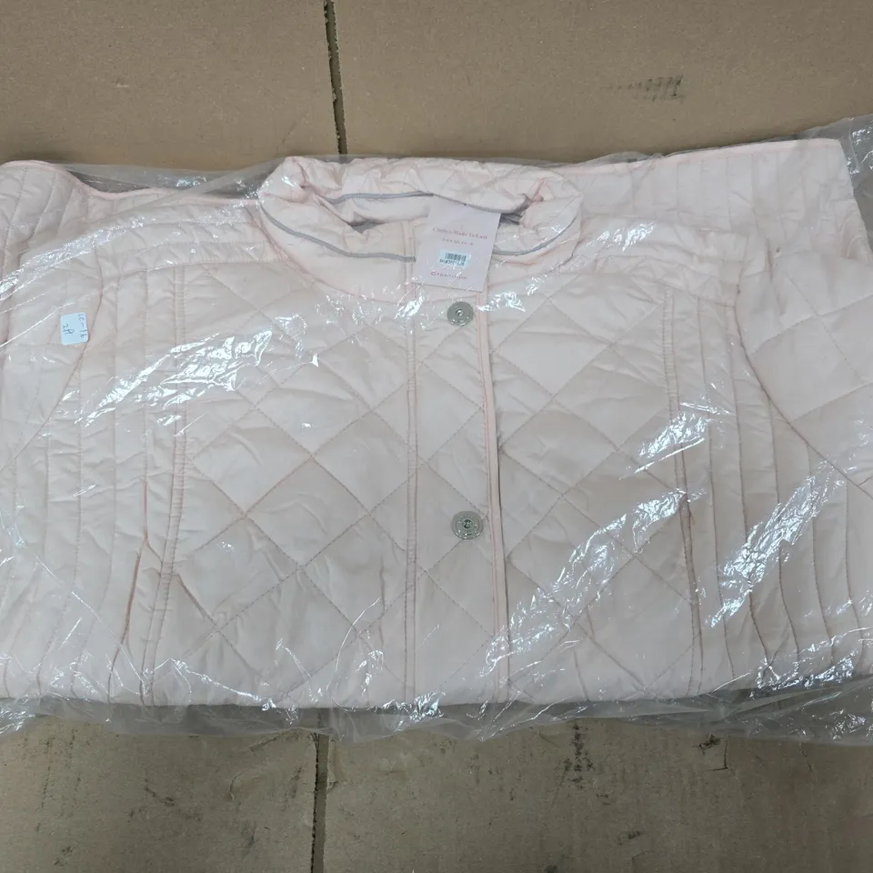 BAGGED LA MAREY PADDED QUILTED PATTERN WOMEN'S JACKET IN PINK SIZE 30