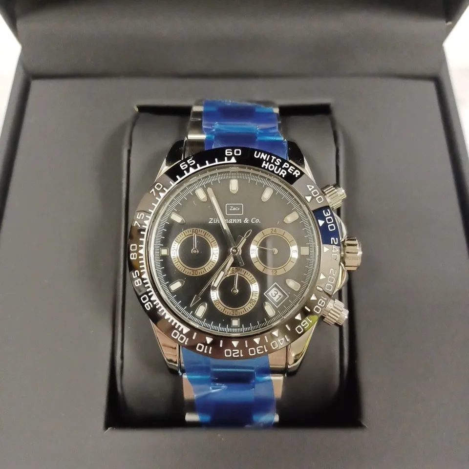 ZIHLMANN & CO TRIPLE DIAL BRACELET STRAP WRISTWATCH
