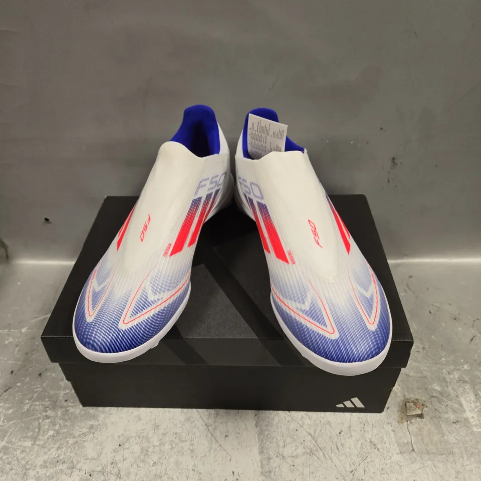 BOXED PAIR OF ADIDAS F50 LEAGUE FOOTBALL BOOTS - 6.5