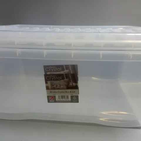 SET OF 2 WHAM CRYSTAL 45 LITRE CRYSTAL BOX & LID 